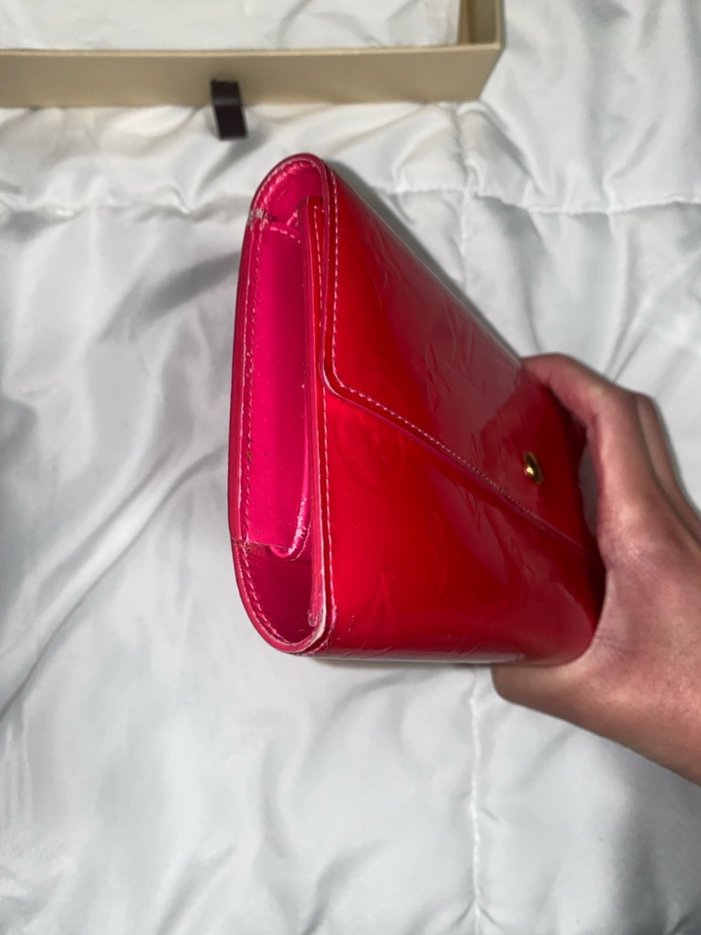 Louis Vuitton Fuchsia Vernis Monogram Continental Wallet - Picture 5 of 12